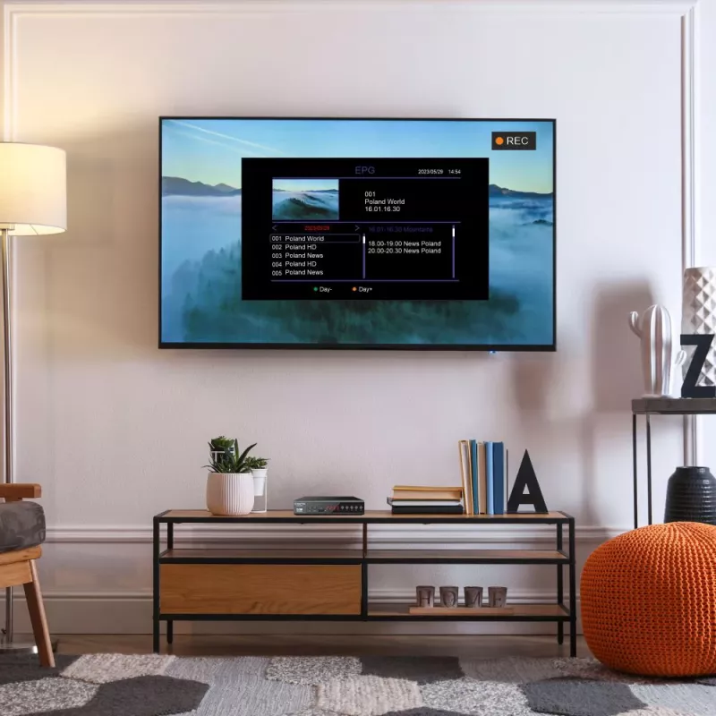 Digitaler TV-Receiver MANTA DVBT025PRO DVB-T2 Full HD-Unterstützung USB-Aufnahme