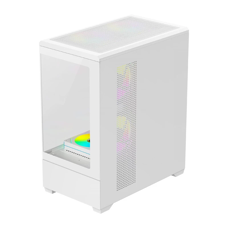 Computergehäuse DarkFlash C365 (weiß) mit 5 Lüftern