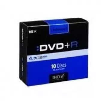Intenso - 10 x DVD+R - 4,7GB 16x - schlank Jewel Case (4111652)