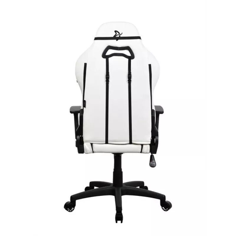Gaming-Stuhl Arozzi Torretta SoftPU — weiß, Soft-PU-Bezug, verstellbare Armlehnen, neigbare Rückenlehne