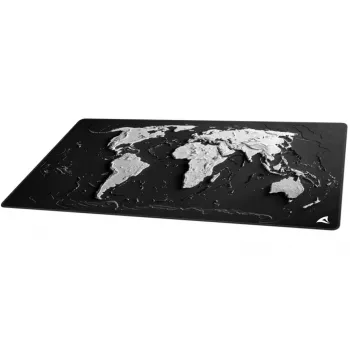 Gaming-Mauspad Sharkoon SKILLER SGP40 D14, World-Map-Design, schwarz/weiß, 1000 x 500 mm