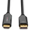Lindy 3m aktives DisplayPort-1.4-auf-HDMI-8K60-Kabel, 3 m, DisplayPort, HDMI, Stecker, Stecker, gerade