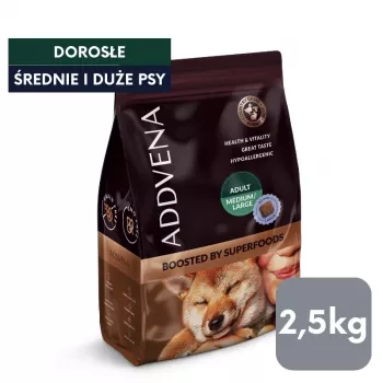 ADDVENA Boosted by superfoods Adult Medium/Large Beef - Trockenhundefutter - 2,5 kg