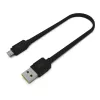Mattes Flachkabel - USB-A auf Micro-USB