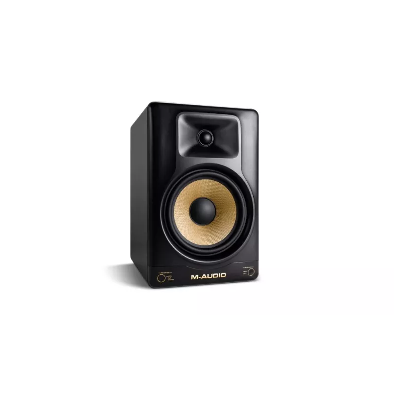 Aktiver Monitorlautsprecher M‑Audio Forty Eighty, 80 W, 2‑Wege, 8-Zoll-Tieftöner, 1,25-Zoll-Hochtöner, XLR/TRS-Eingänge, MDF-Gehäuse