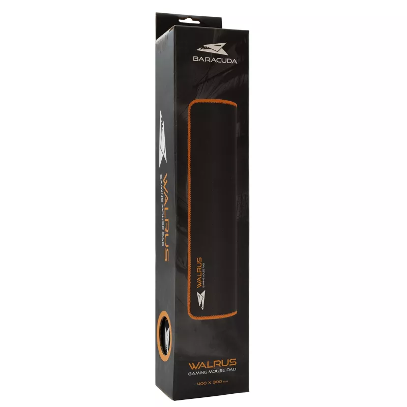 Mauspad Baracuda BGMP-021 Walrus Schwarz/Orange 400x300 L
