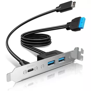 GrauGear Multi PCI-Blendenabdeckung 1x USB-C 2x USB-A (G-AD-ETC2A-20G)
