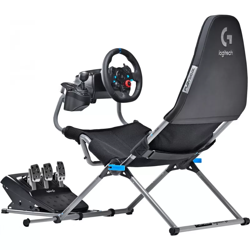 Playseat Challenge X - Logitech G Edition Konsolen-Gaming-Stuhl Schwarz, Grau