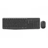 Logitech Tastatur MK235 Wireless KBD+Maus Grau CZ