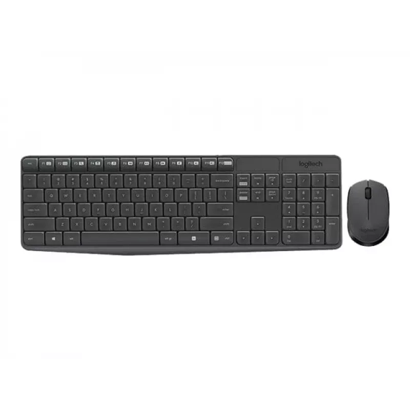Logitech Tastatur MK235 Wireless KBD+Maus Grau CZ