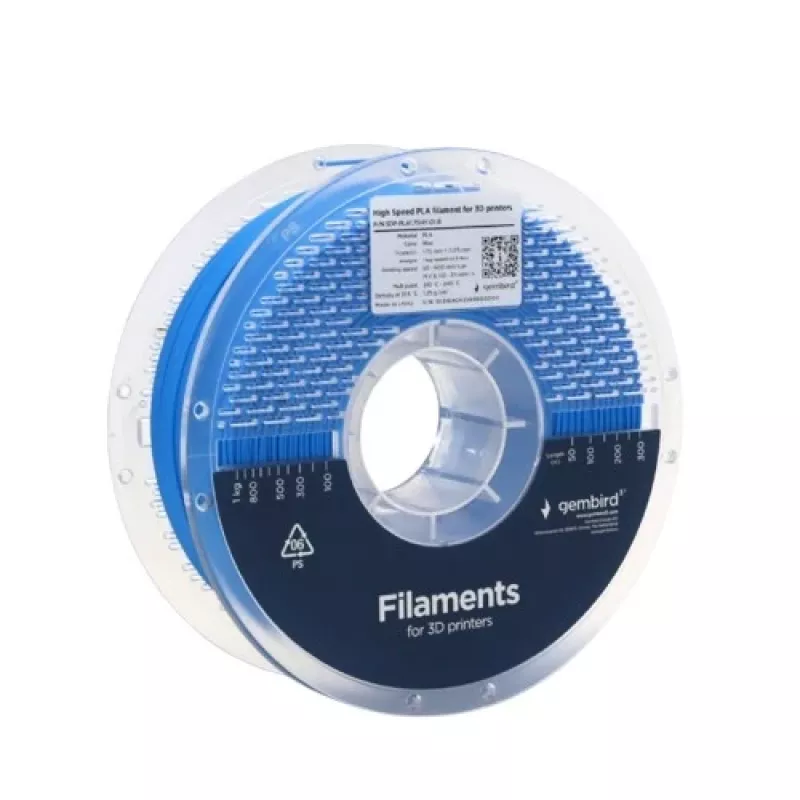 3D-Druck-Filament Gembird PLA 1,75 mm Blau 1 kg Spule