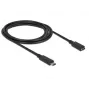 USB-Kabel DeLOCK SuperSpeed USB 3.2 Gen 1 2 m USB-C Schwarz