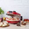Pizzamaker Petra PT5666VDE Bella Pizza 1200 W antihaftbeschichtete Oberfläche, Tisch-Pizzaofen