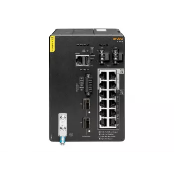 Hewlett Packard Enterprise HPE Aruba 4100i - Switch - 8 x 10/100/1000 (PoE Class 4) + 4 x 10/100/1000 (PoE Class 6) + 2 x SFP+ - DIN-Schienenmontage - PoE Class 4 / PoE Class