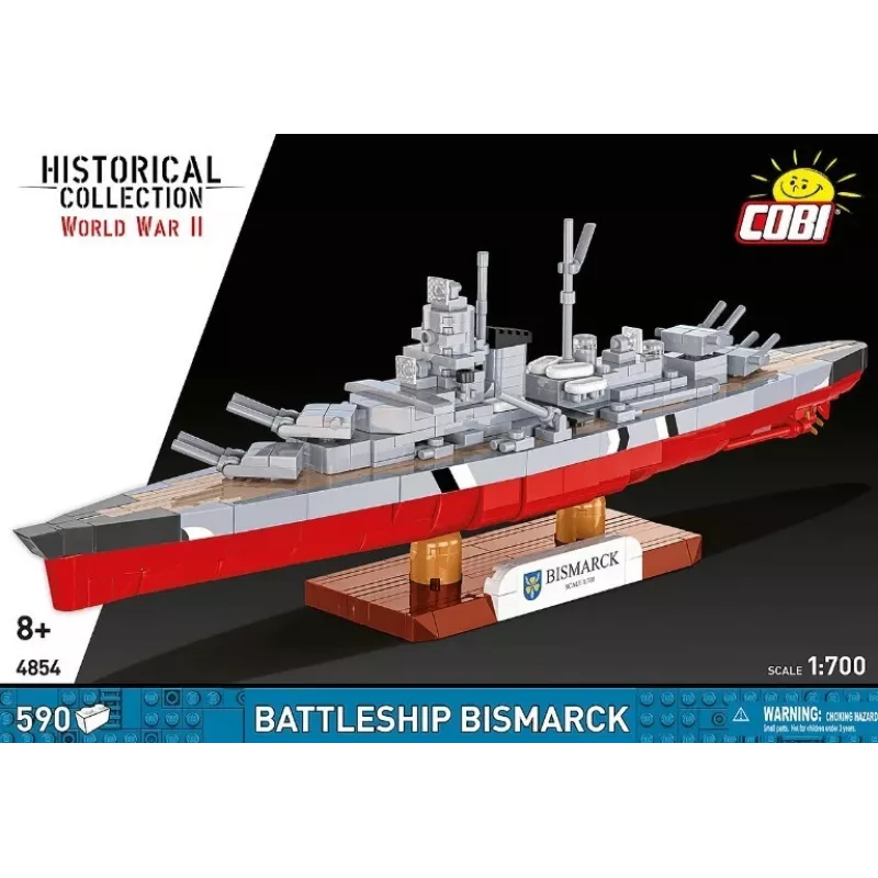 Bausatz Cobi Schlachtschiff Bismarck Modell, 590 Teile