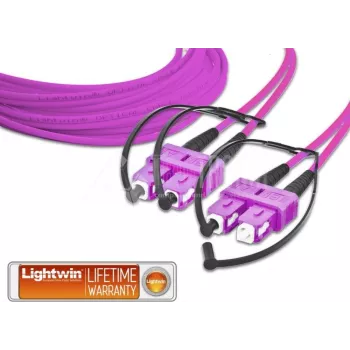 Lightwin LDP-50 SC-SC 2.0 OM4 Glasfaserkabel 2 m Magenta (LDP-50 SC-SC 2.0 OM4)