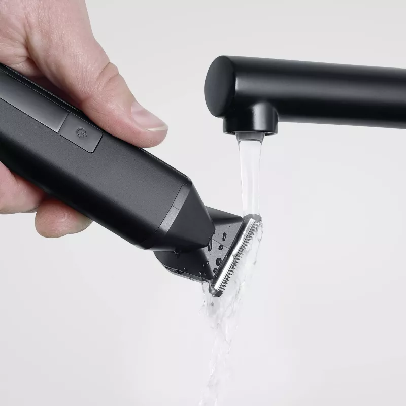 Severin HS 0710 Folienrasierer und Trimmer – wiederaufladbar, Nass- & Trockenrasur, schwarz
