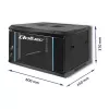 Qoltec 54462 RACK Schrank 19 | 6U | 600 x 370 x 450