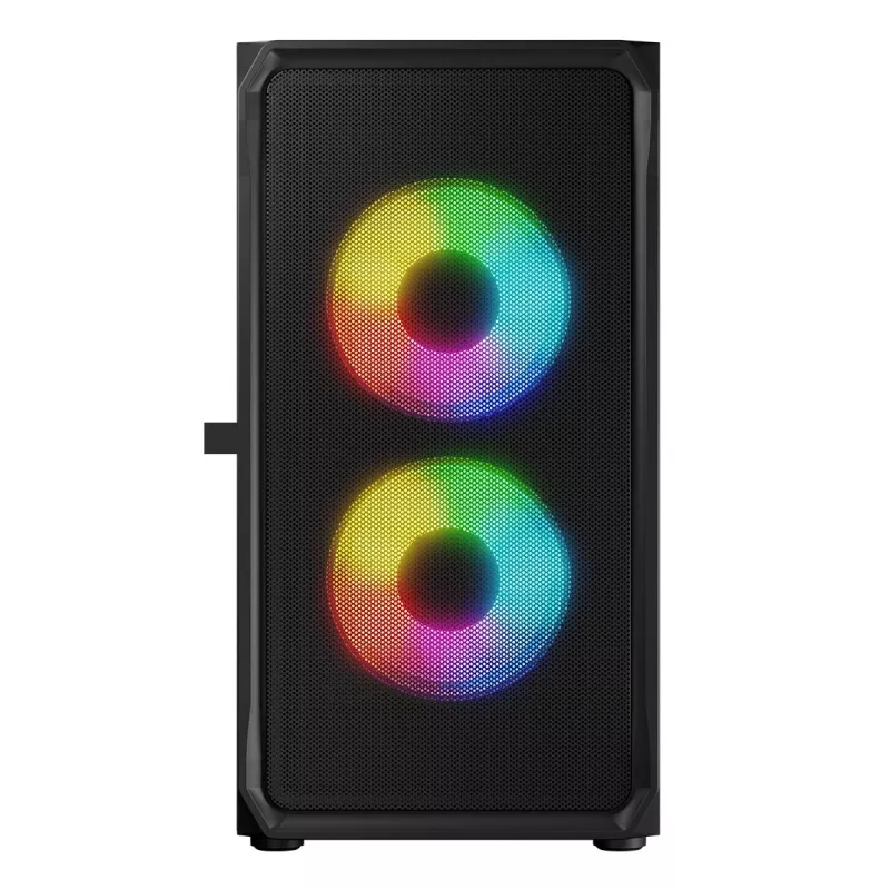 Computer-Gehäuse Logic Concept Portos Mini ARGB Micro ATX Schwarz
