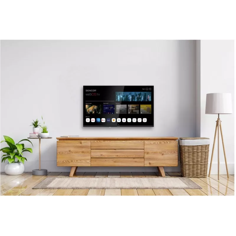 LED SMART TV SENCOR SLE 32S803B 32 Zoll webOS HD 1366×768, HDR10, Wi‑Fi, Bluetooth, DVB‑T/T2/C/S/S2, 3×HDMI, 2×USB