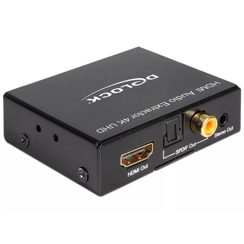 HDMI Stereo / 5.1 Kanal Audio-Extractor 4K, Adapter schwarz