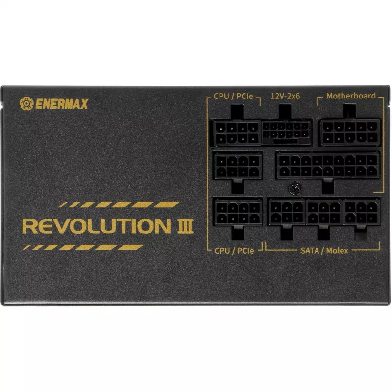 Netzteil ENERMAX ERV1000G-AHG-MAC, 1000 W, 20+4-Pin-ATX, vollmodular, 80 PLUS Gold, Schwarz