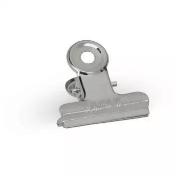 MAUL Briefklemme aus Metall, Farbe: Nickel, Breite: 30 mm Klemmweite: 10 mm, Selbstbedienungsverpackung (21730-96)