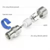 Easy-Installation-IEC/Koax-Dose (Silber/Blau, 6,5 - 8,0 mm)