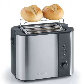 Severin 2589 2 Scheiben 800 W Schwarz, Edelstahl