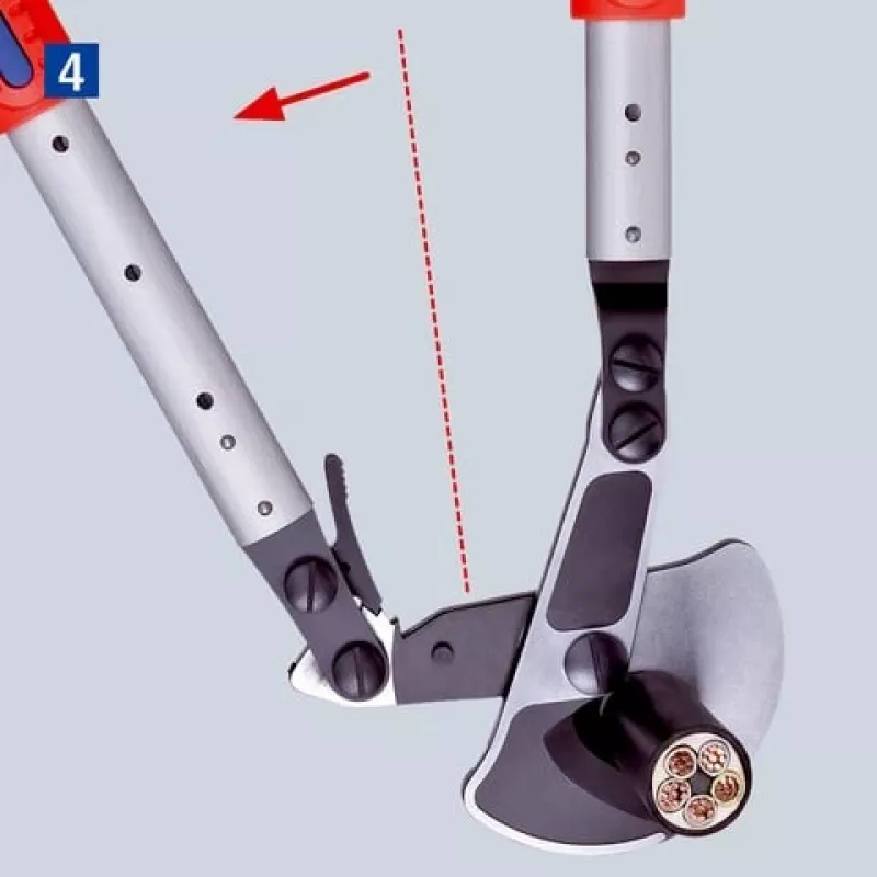 Kabelschere Knipex 9532038, Ratschenschneidwerkzeug für Kabel