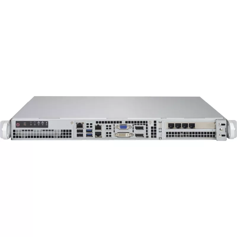 Supermicro - SuperChassis 515-R407 - Rack-Mount 1U STD und WIO MB 2 x 2,5 LEDs 4 x PWM-Lüfter 2 x Lüfter für AOC-Kühlung Netzteil 400 W 43 x 437 x 429 mm