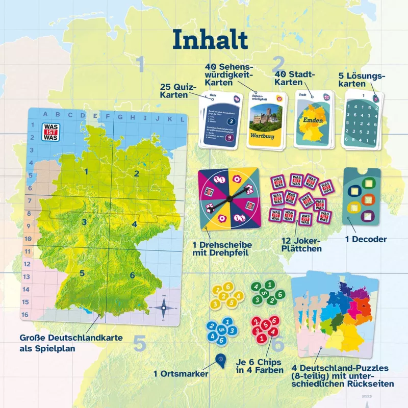 WAS IST WAS - Entdecke Germany, Brettspiel