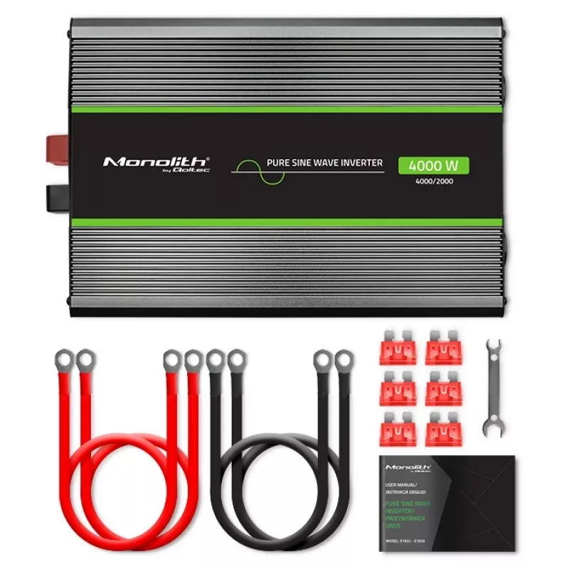 Qoltec Monolith Netzteil Auto 4000 W Schwarz