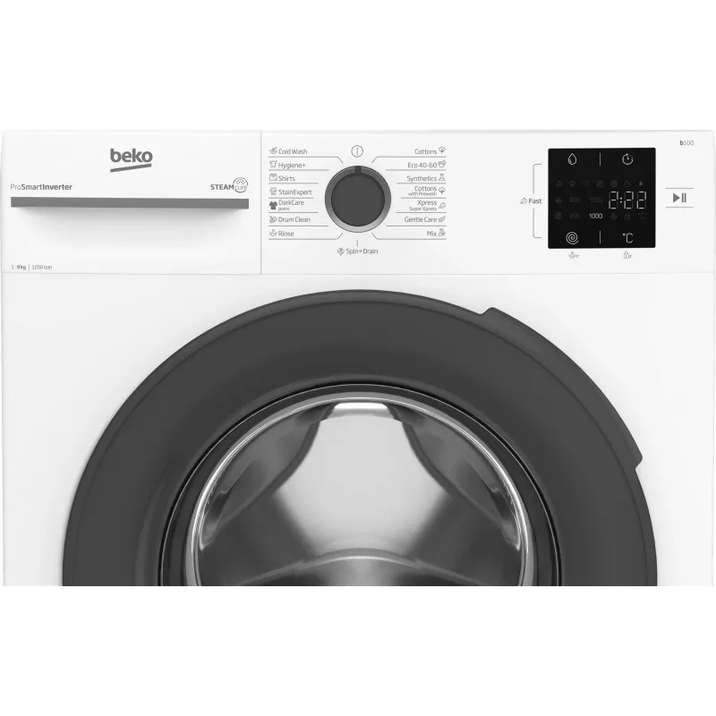BEKO Waschmaschine BM1WFSU39223WA, 9 kg, Energieklasse B, 1200 U/min, Tiefe 54,6 cm