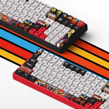 Tastatur Ducky IQUNIX F97 Graffiti Blaze Wireless Gaming Tastatur, RGB, Moonstone-Turbo-Switches