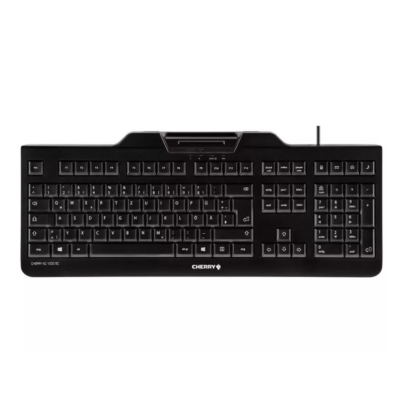 CHERRY KC 1000 SC Tastatur USB QWERTZ Schweizer Schwarz