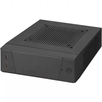 SilverStone MILO ML10 - USFF - Mini-ITX - ohne Netzteil - Schwarz - USB/Audio (SST-ML10B)