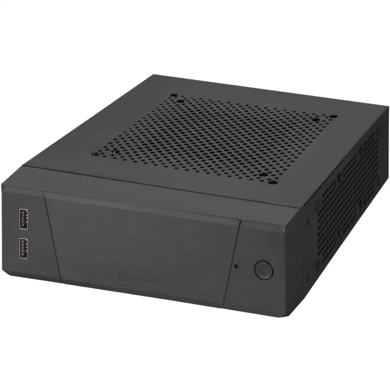 SilverStone MILO ML10 - USFF - Mini-ITX - ohne Netzteil - Schwarz - USB/Audio (SST-ML10B)