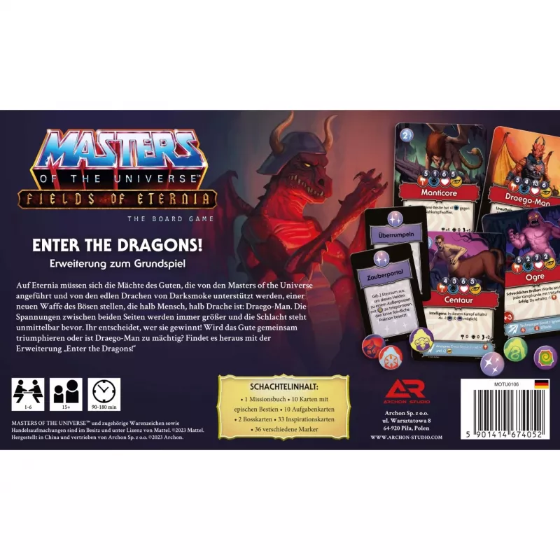 Masters of the Universe Fields of Eternia - Enter the Dragons, Brettspiel-Erweiterung