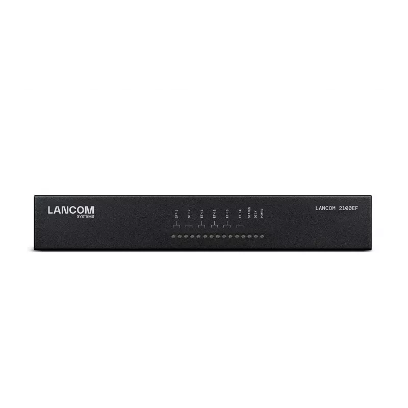 LANCOM 2100EF – SD-WAN-Gateway – mit Glasfaser und Ethernet – 1GbE, 2.5GbE – 1U – Cloud-verwaltet – Tisch-/Rackmontage (61109)