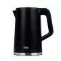 IDEAL Wasserkocher 1,7 l, Stahlgehäuse, Leistung 1500 W, schwarz