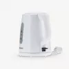 Elektrischer Wasserkocher SEVERIN 1 L 2200 W weiß – kabellos, 360° Basis, verdecktes Heizelement