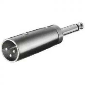 Wentronic Goobay XLR- Adapter - XLR-Stecker (3-Pin) > Klinkenstecker 6,35 mm (2-Pin, Mono) (27452)