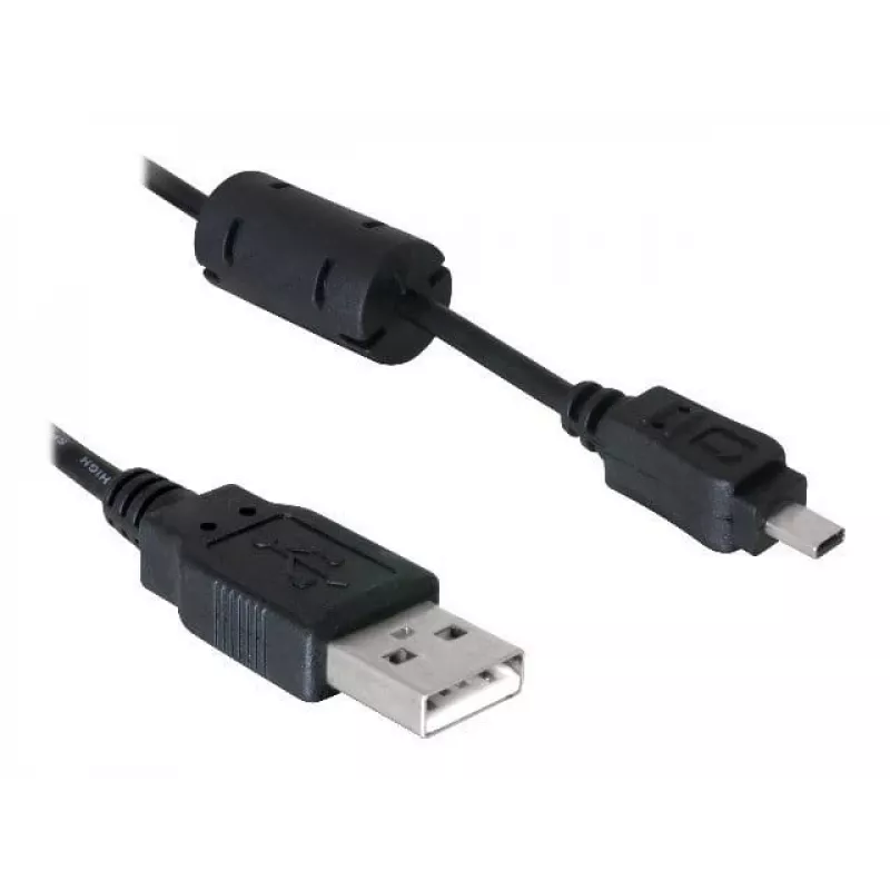 DeLOCK USB-Kabel 1,83 m Schwarz Stecker/Buchse Vernickelt