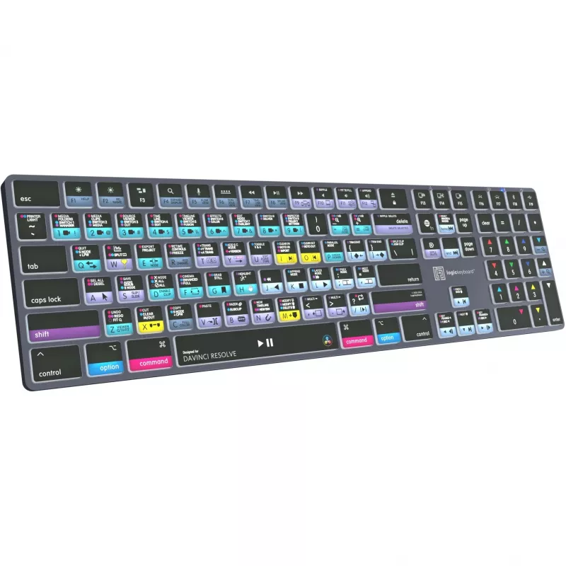 Logickeyboard LKB-RESB-TM-UK Office Bluetooth QWERTY Tastatur Grau Titanium