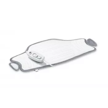 Sanitas SHK 55 Easyfix Multifunktions-Heizkissen, Velours, 3 Temperaturstufen, 59 x 30 cm, weiß/grau