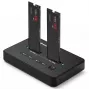 Dockingstation QOLTEC 52366 — dual M.2 NVMe PCIe SSD, USB-C 20Gb/s, unterstützt bis zu 2×8TB, Offline-Klonen