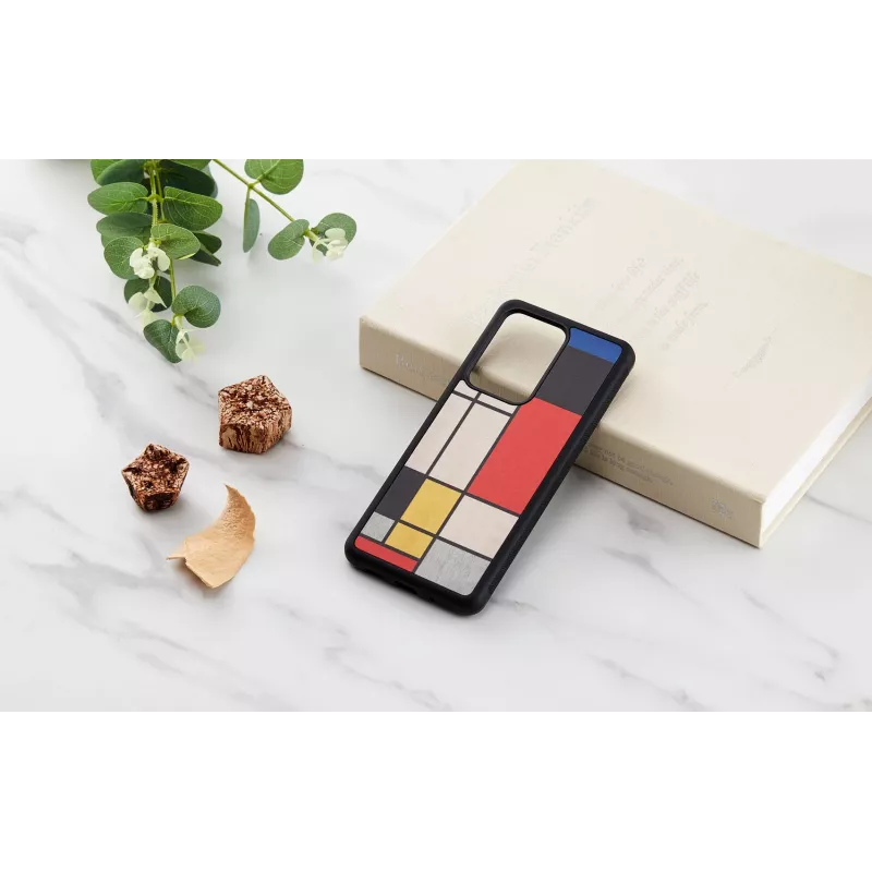 Handyhülle man and wood für Galaxy S20 Ultra — Holz schwarz Schutzhülle