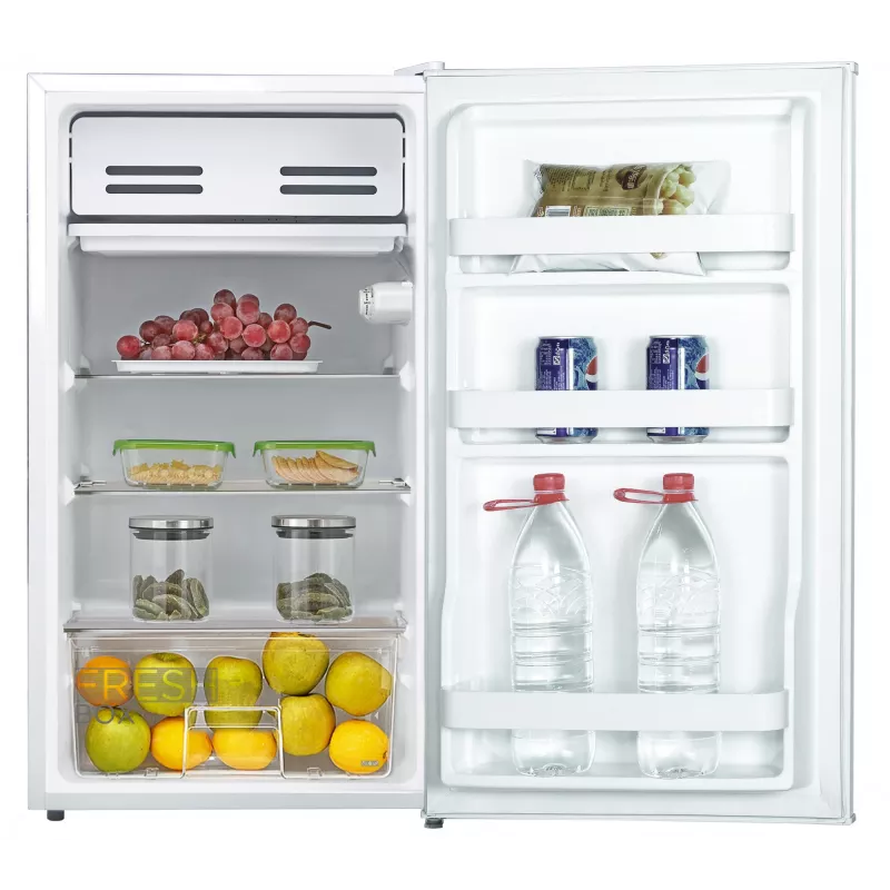 Midea Kühlschrank | MDRD142FGE01 | Energieeffizienzklasse E | Freistehend | Kühllager | Höhe 86 cm | Kühlfach Nutzinhalt 93 L | 41 dB | Weiß