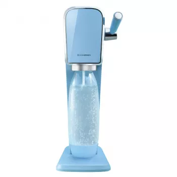 Sodabereiter SODASTREAM Art Blue Steel — 1 L Kunststoffflasche, 60 L Karbonator, 173×245×430 mm